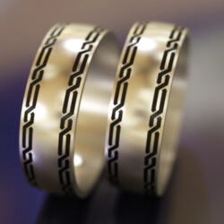 Титанове кільце зі східним орнаментом "Абдул Малік"